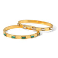 Chunky CZ Bangle Stainless Steel