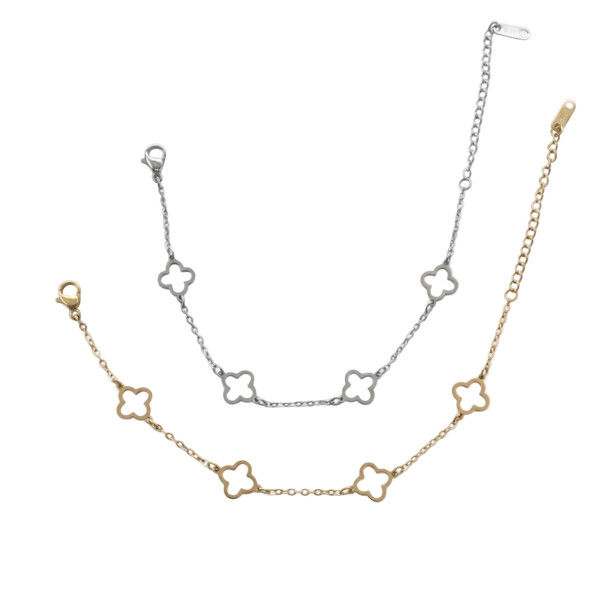 Hollow Clover Bracelet Stainless Steel