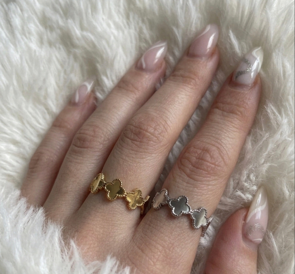 Clover Ring Stainless Steel