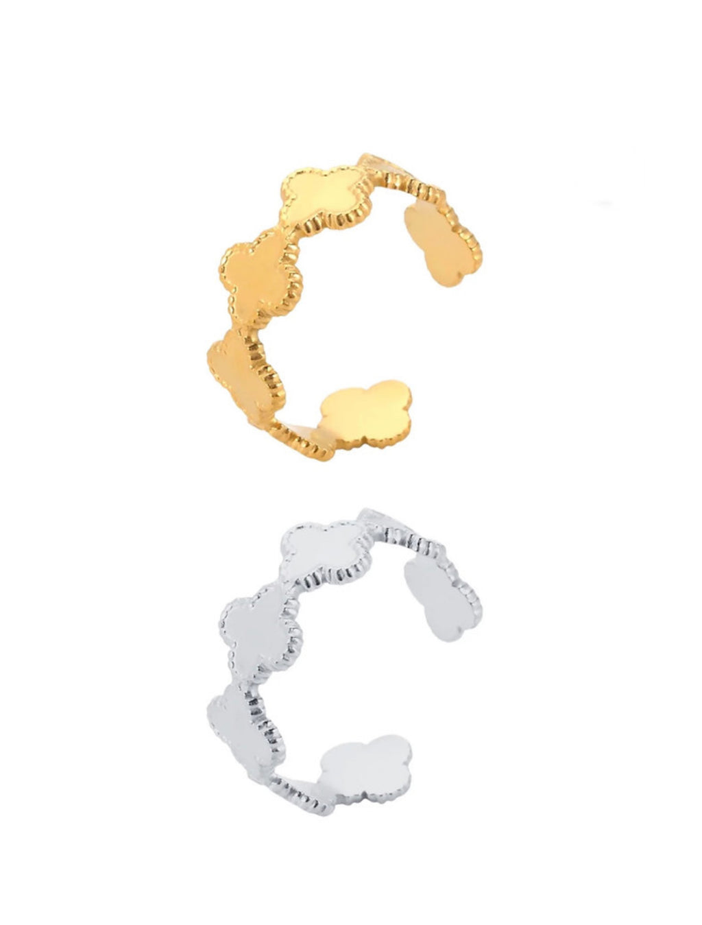 Clover Ring Stainless Steel
