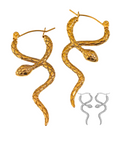 Snake Earrings Stainless Steel
