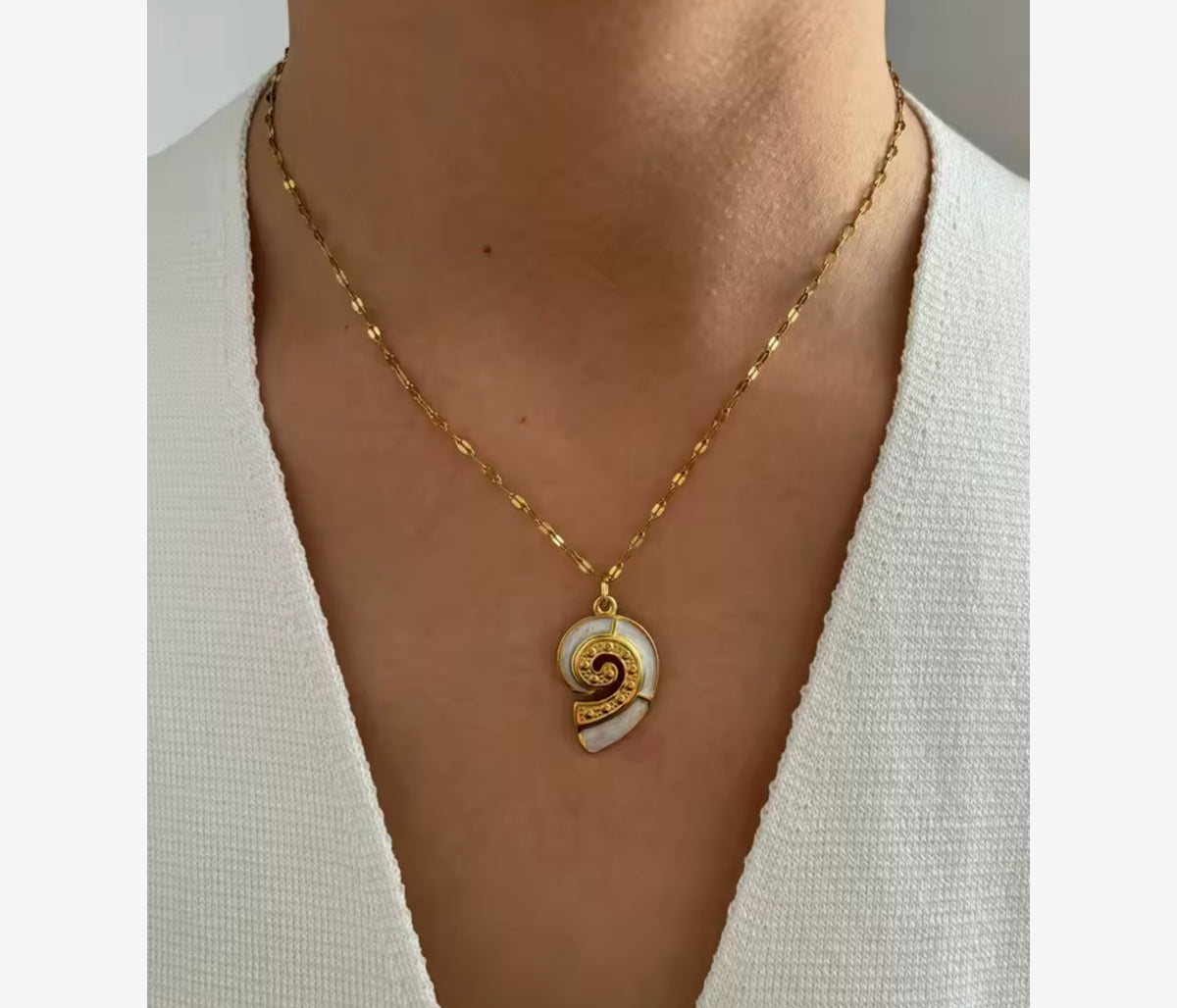 Jewels From the Sea Necklace | Turtle or Conch Shell | Stainless Steel